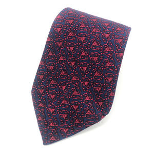 HERMES Horse Spur Print Tie 7412HA 100% Silk